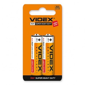 Батарейка солевая Videx R6P/AA 1.5V 2 шт.