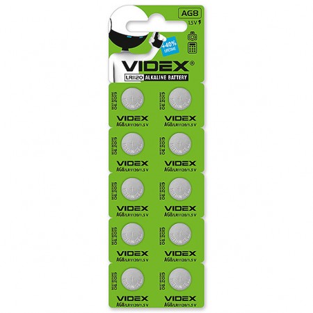 Батарейка Videx AG8/LR1120 10шт.