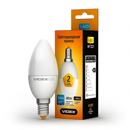 Светодиодная лампа (LED) Videx C37e 3.5W E14 3000K 220V