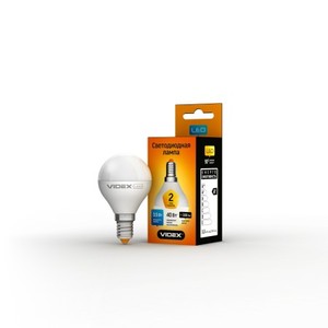 Светодиодная лампа (LED) Videx G45e 3.5W E14 3000K 220V